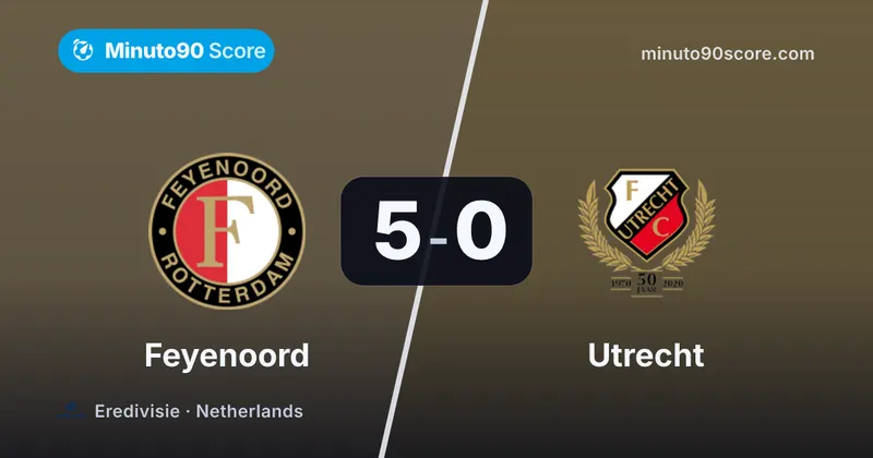 Article cover: Hadj-Moussa firma doblete y Feyenoord aplasta 5-0 a Utrecht