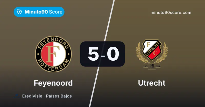 Portada de la nota: Hadj-Moussa firma doblete y Feyenoord aplasta 5-0 a Utrecht