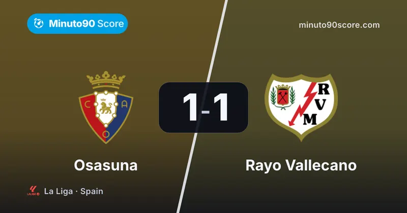 Article cover: Camello iguala el clásico y el Rayo domina sin filo: 1-1 que explica la mitad de la tabla