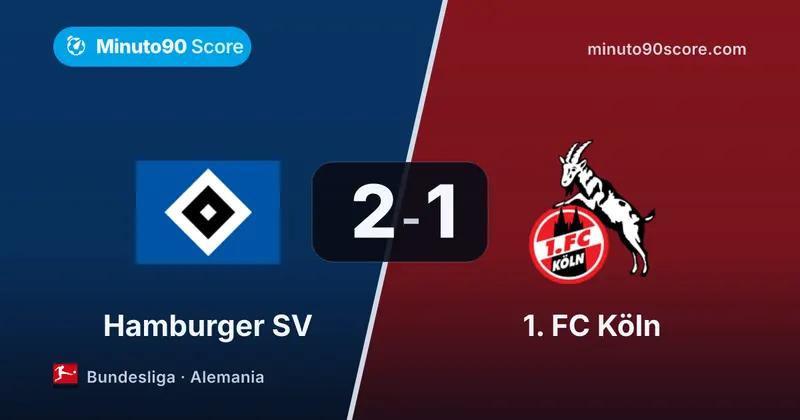 Portada de la nota: Batacazo en la zona roja y final agónico: Hamburger SV se lo queda 2-1