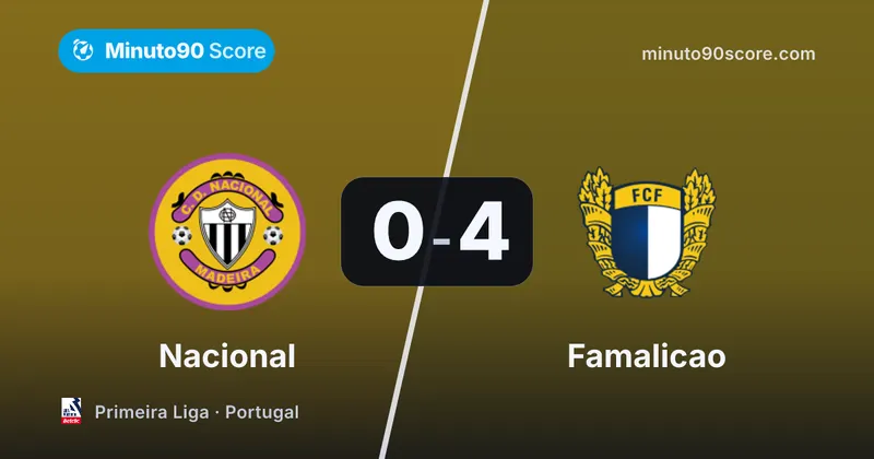 Article cover: Sorriso brilla y Famalicao firmó la mayor goleada contra Nacional: 0-4