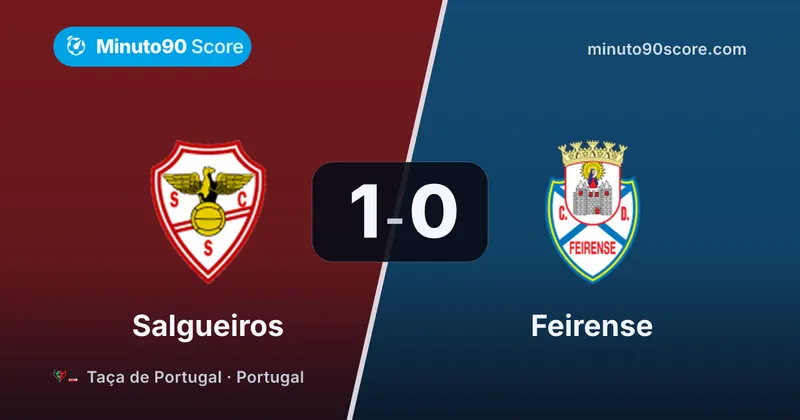 Article cover: Con gol en el 90+2', Salgueiros pasa y Feirense queda afuera