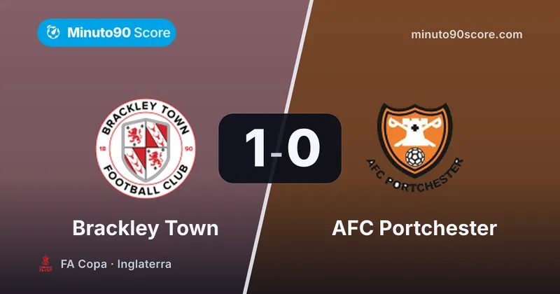 Portada de la nota: En su primer cruce, Brackley Town venció 1-0 y selló el pase en la FA Copa