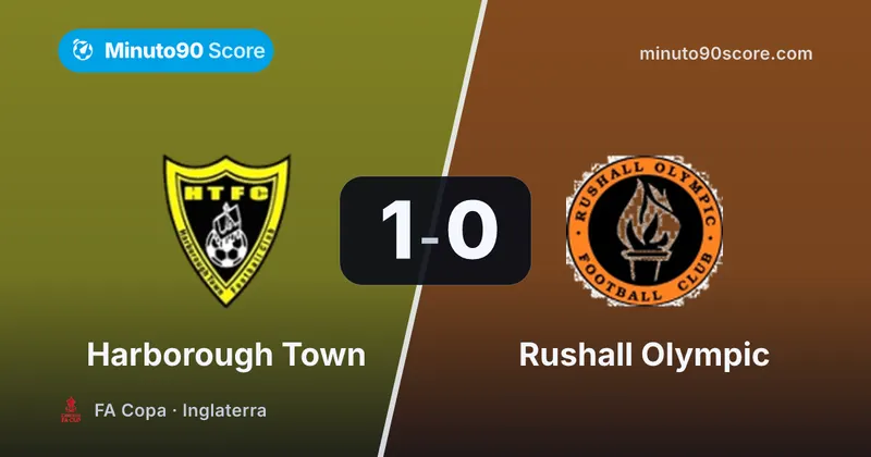 Portada de la nota: Primera vez, un solo gol y Harborough Town sigue vivo en la FA Copa