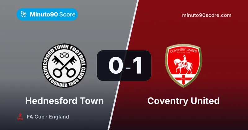 Article cover: La otra cara en casa: Hednesford Town cayó 0-1 y quedó fuera de la FA Copa
