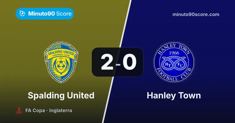 Portada de la nota: Estreno y eliminación: Spalding United avanzó 2-0 en la FA Copa