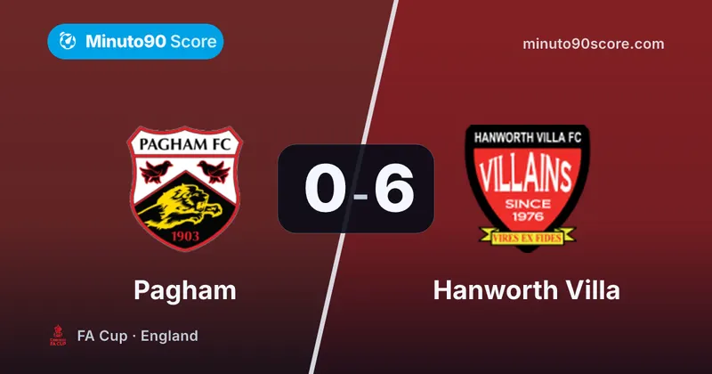 Article cover: Hanworth Villa aplastó y avanzó en la FA Copa: 6-0 a Pagham en su primer cruce