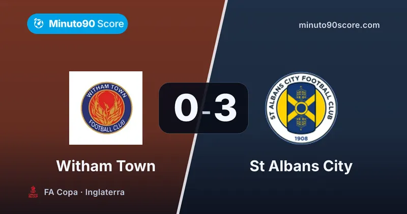 Portada de la nota: Solidez y eficacia: St Albans City avanzó en la FA Copa con un 0-3