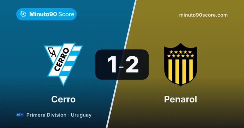 Portada de la nota: Penarol continúa en lucha: 2-1 sobre Cerro en un clásico que decide más que el marcador